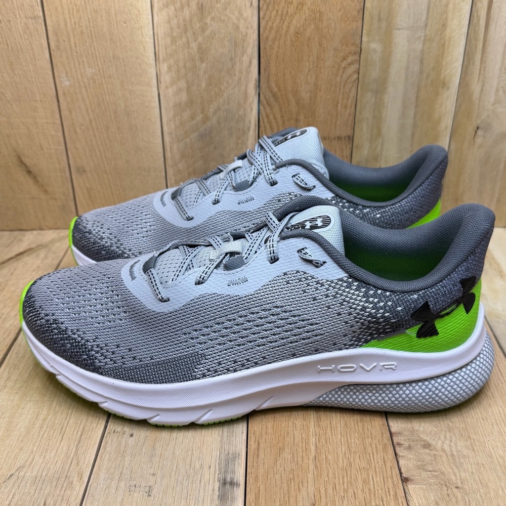 Under Armour HOVR Turbulence 2 Men’s Running Shoes Size 9 Gray/Green - Picture 2 of 15